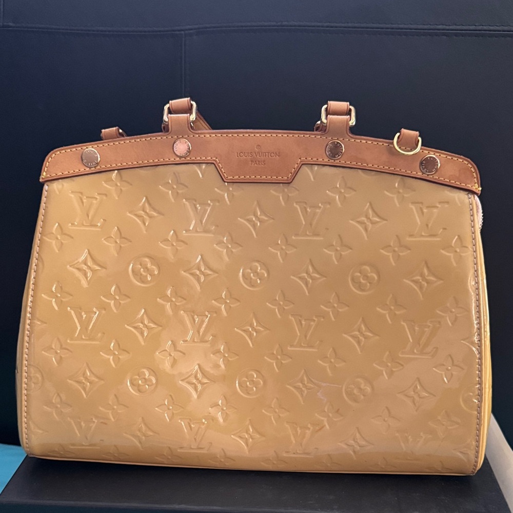 Louis Vuitton Brown Embossed Tote Bag